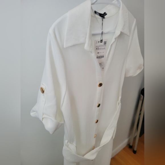 Zara Belted Shirt Dress - Picture 5 of 13